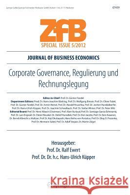 Corporate Governance, Regulierung Und Rechnungslegung Ewert, Ralf 9783834934529