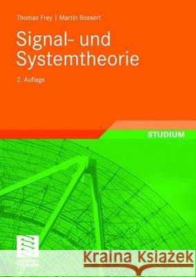 Signal- Und Systemtheorie Fliege, Norbert 9783835102491