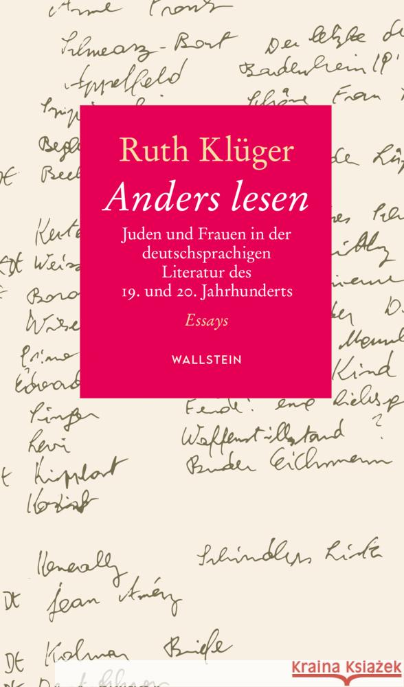 Anders lesen Klüger, Ruth 9783835353435