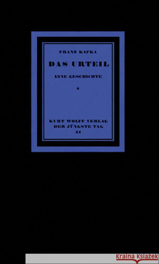 Das Urteil Kafka, Franz 9783835354197 Wallstein