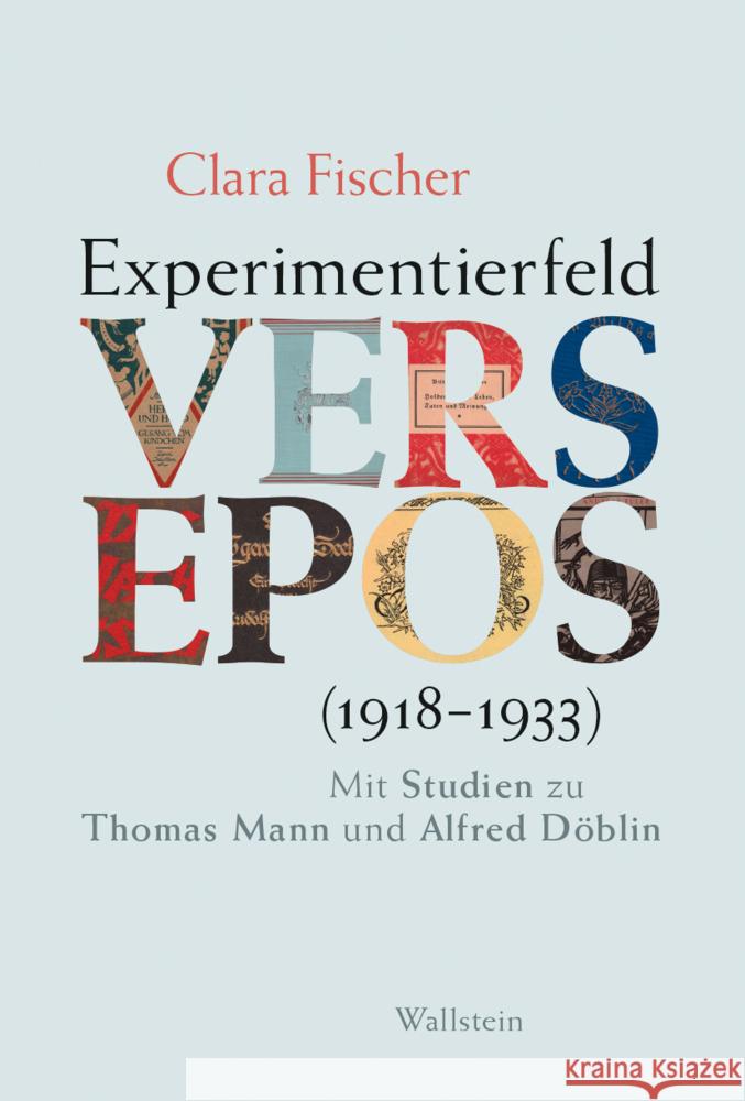 Experimentierfeld Versepos (1918-1933) Fischer, Clara 9783835357570