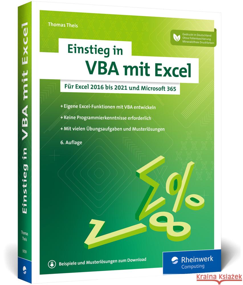 Einstieg in VBA mit Excel Theis, Thomas 9783836290593