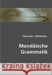Mandäische Grammatik Nöldeke, Theodor 9783836419628