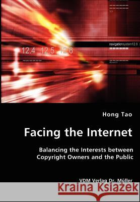 Facing the Internet - Balancing the Interests between Copyright Owners and the Public Tao, Hong 9783836427944 VDM Verlag