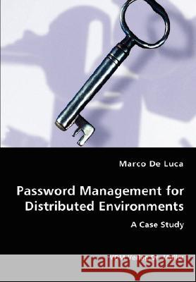 Password Management for Distributed Environments Marco D 9783836437325
