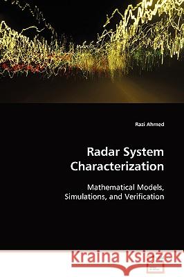 Radar System Characterization Razi Ahmed 9783836480840