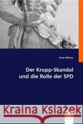 Der Krupp-Skandal und die Rolle der SPD Mickler, Anne 9783836493468 VDM Verlag Dr. Müller