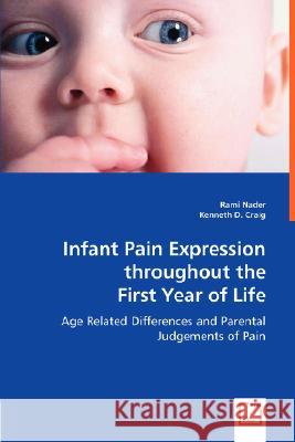 Infant Pain Expression throughout the First Year of Life Rami Nader, Dr Kenneth D Craig (University of British Colombia) 9783836499989 VDM Verlag Dr. Mueller E.K.