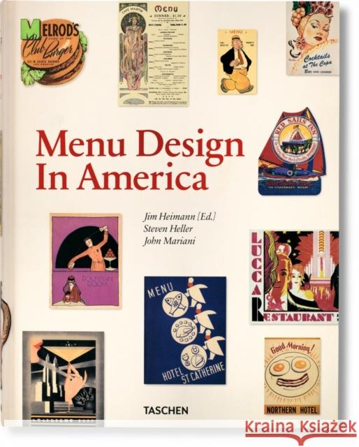 Menu Design in America Steven Heller 9783836526623 Taschen