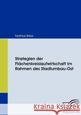 Strategien der Flächenkreislaufwirtschaft im Rahmen des Stadtumbau-Ost Mathias Britze 9783836665438 Diplomica Verlag Gmbh