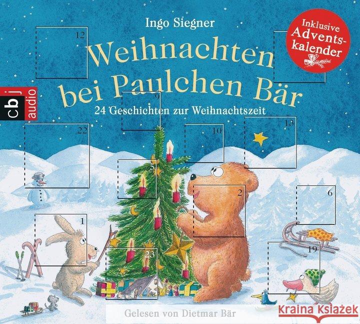 Weihnachten bei Paulchen Bär, 1 Audio-CD : 24 Geschichten zur Weihnachtszeit. ungekürzte Lesung Siegner, Ingo 9783837126860