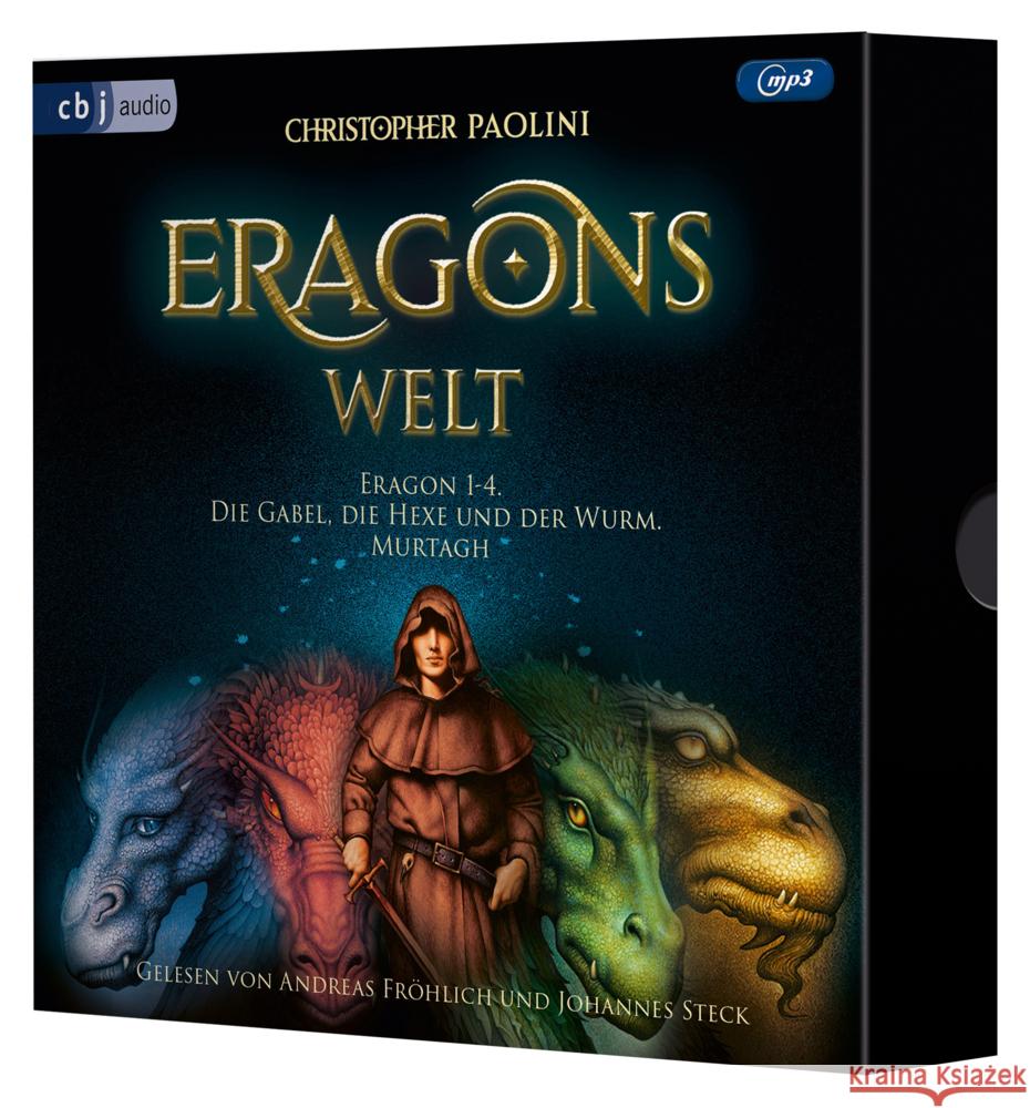 Eragons Welt - Das Vermächtnis der Drachenreiter - Der Auftrag des Ältesten - Die Weisheit des Feuers - Das Erbe der Macht - Die Gabel, die Hexe und der Wurm - Murtagh, 21 Audio-CD, 21 MP3 Paolini, Christopher 9783837134575