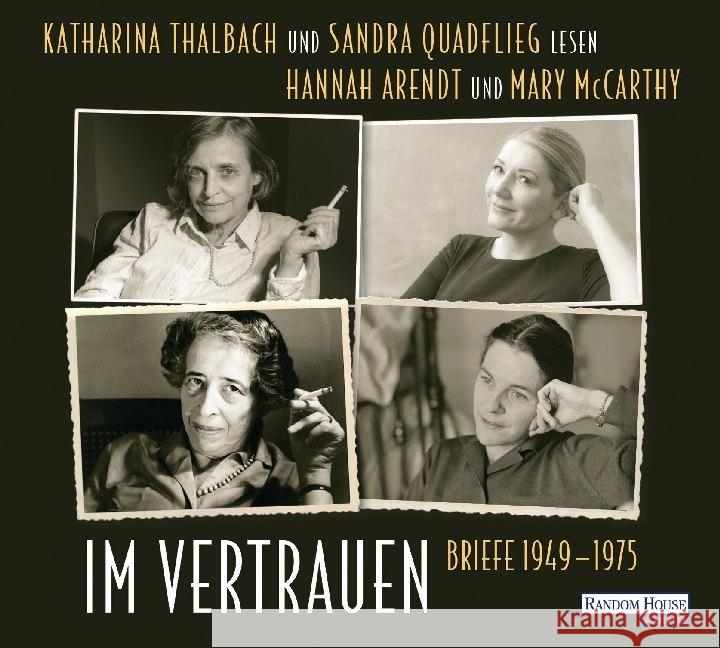 Im Vertrauen, 2 Audio-CDs : Briefe 1949-1975, Lesung Arendt, Hannah; McCarthy, Mary 9783837146066 Random House Audio