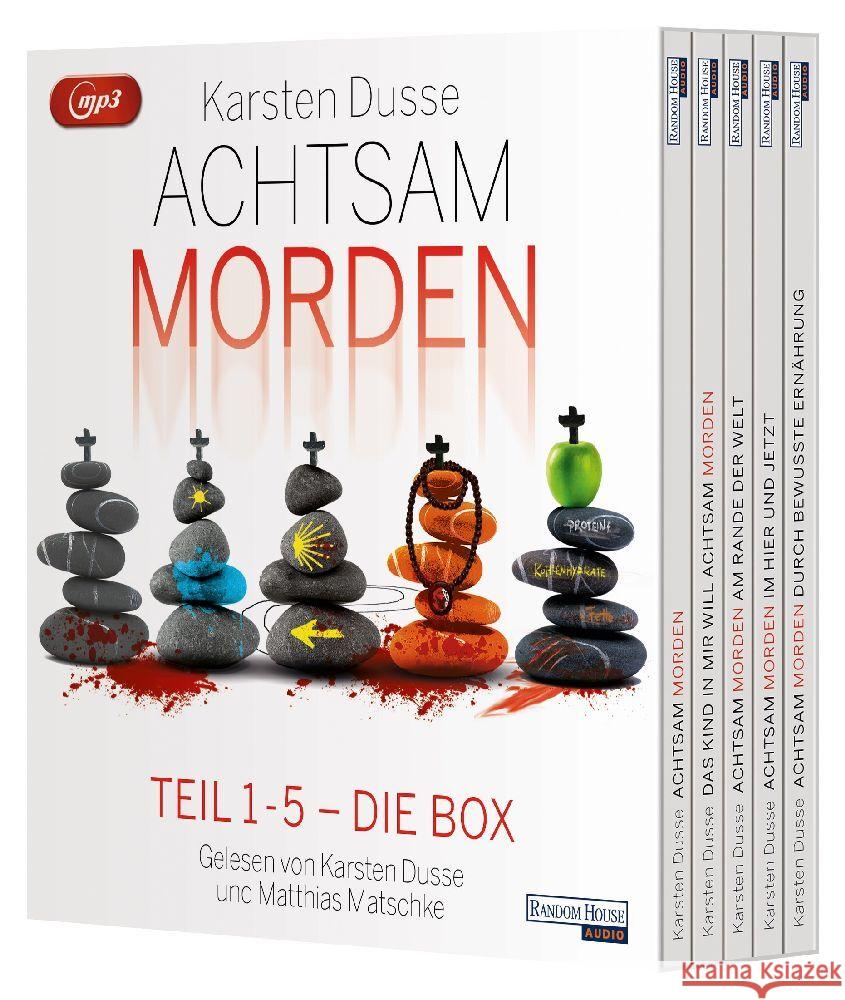 Die große Achtsam morden Box, 5 Audio-CD, 5 MP3 Dusse, Karsten 9783837168624