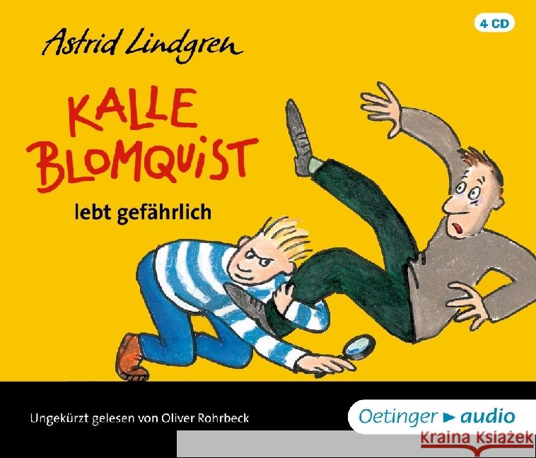 Kalle Blomquist lebt gefährlich, 4 Audio-CDs : Ungekürzte Ausgabe, Lesung Lindgren, Astrid 9783837310818