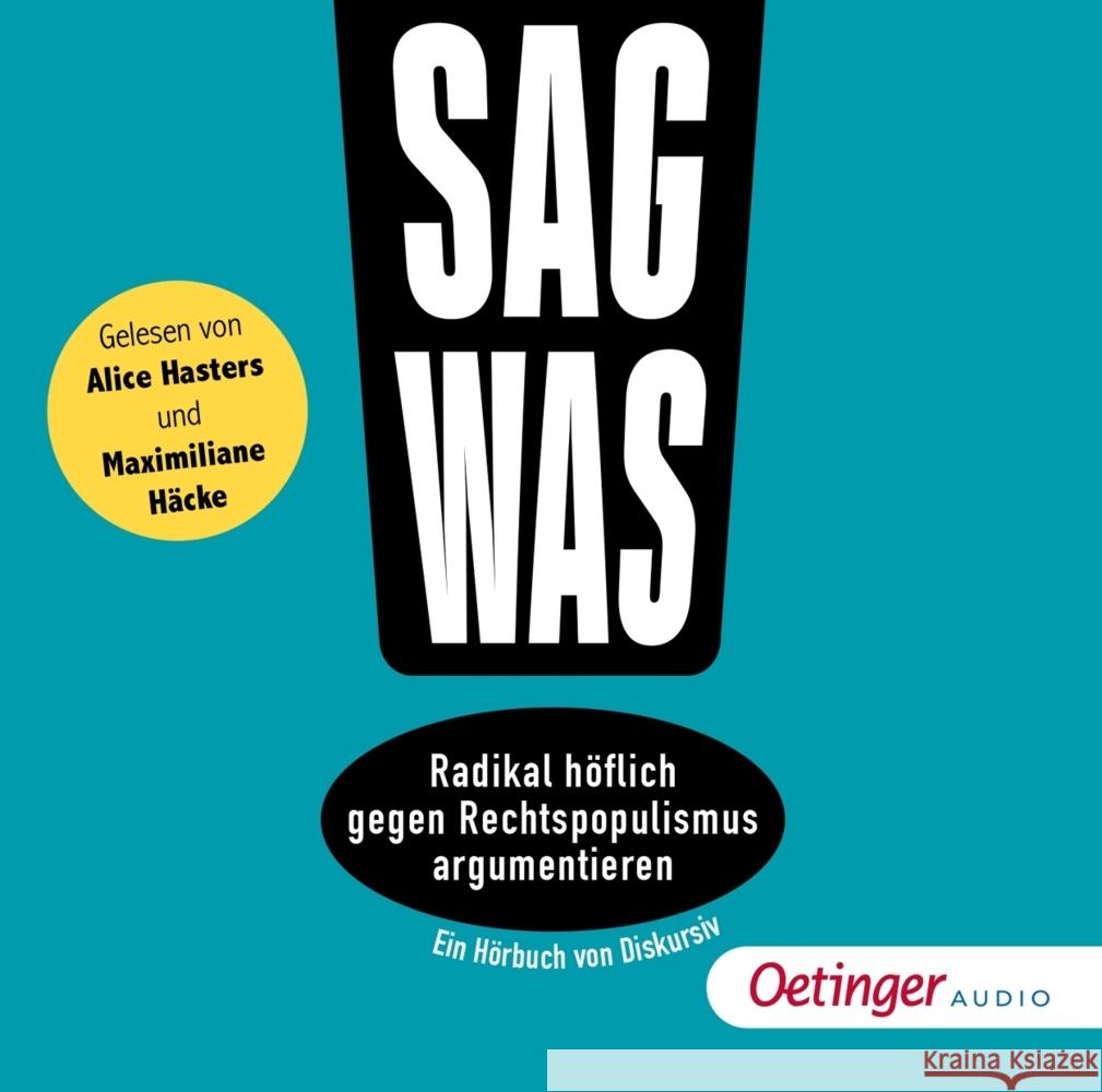 Sag was!, 1 Audio-CD Steffan, Philipp 9783837390049