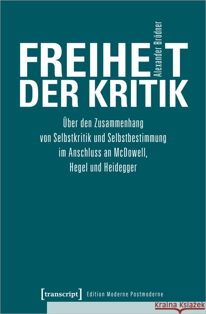 Freiheit der Kritik Brödner, Alexander 9783837655018 transcript Verlag