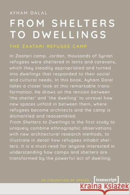 From Shelters to Dwellings: The Dismantling and Reassembling of the Refugee Camp Ayham Dalal 9783837658385 Transcript Publishing