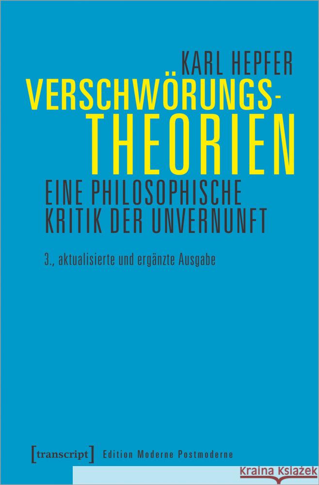 Verschwörungstheorien Hepfer, Karl 9783837659313 transcript Verlag