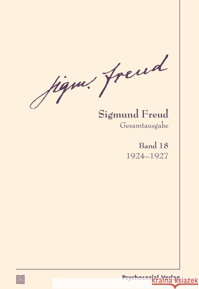 1924-1927 Freud, Sigmund 9783837924183 Psychosozial-Verlag