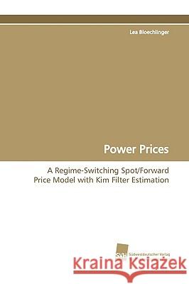 Power Prices Lea Bloechlinger 9783838100791 Sudwestdeutscher Verlag Fur Hochschulschrifte