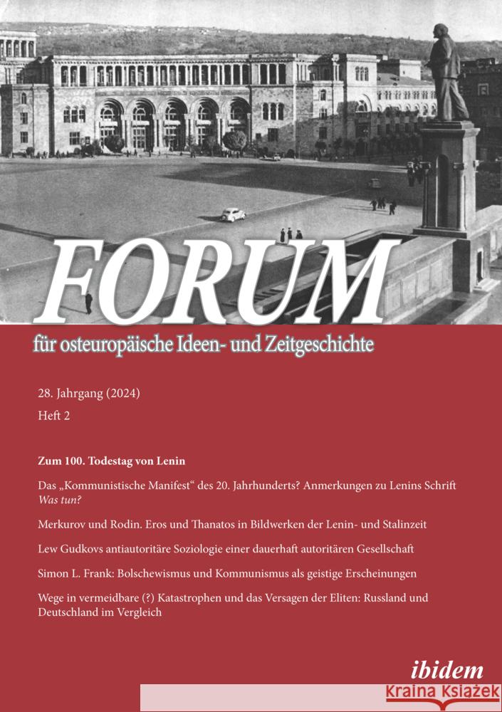 Forum fÃ¼r osteuropÃ¤ische Ideen- und Zeitgeschichte: Jahrgang 28,2 Alexei Rybakow, Andreas Umland, Gunter Dehnert 9783838219844