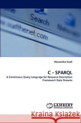 C - Sparql Alessandro Gnoli 9783838318387