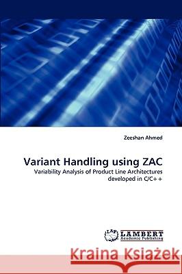 Variant Handling Using Zac Zeeshan Ahmed 9783838341033 LAP Lambert Academic Publishing