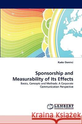 Sponsorship and Measurability of Its Effects Kader Demirci 9783838359953