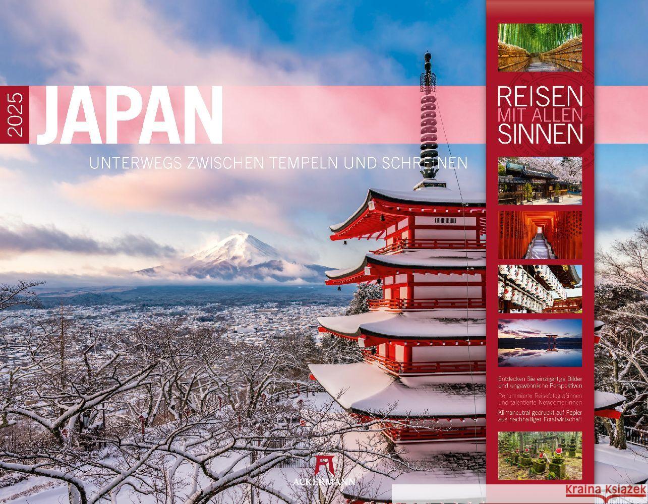 Japan - Unterwegs zwischen Tempeln und Schreinen Kalender 2025 Ackermann Kunstverlag 9783838425405
