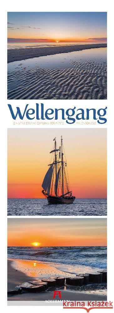 Wellengang - Ein Spaziergang entlang der Küste Triplet-Kalender 2025 Ackermann Kunstverlag 9783838425481