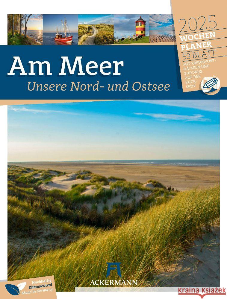 Am Meer - Wochenplaner Kalender 2025 Ackermann Kunstverlag 9783838435039