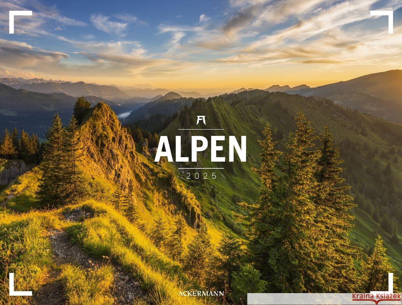 Alpen - Ackermann Gallery Kalender 2025 Ackermann Kunstverlag 9783838435244