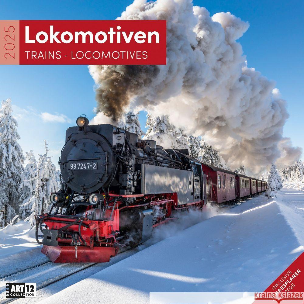Lokomotiven Kalender 2025 - 30x30 Ackermann Kunstverlag 9783838445151