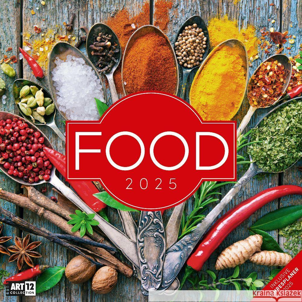 Food Kalender 2025 - 30x30 Ackermann Kunstverlag 9783838445298