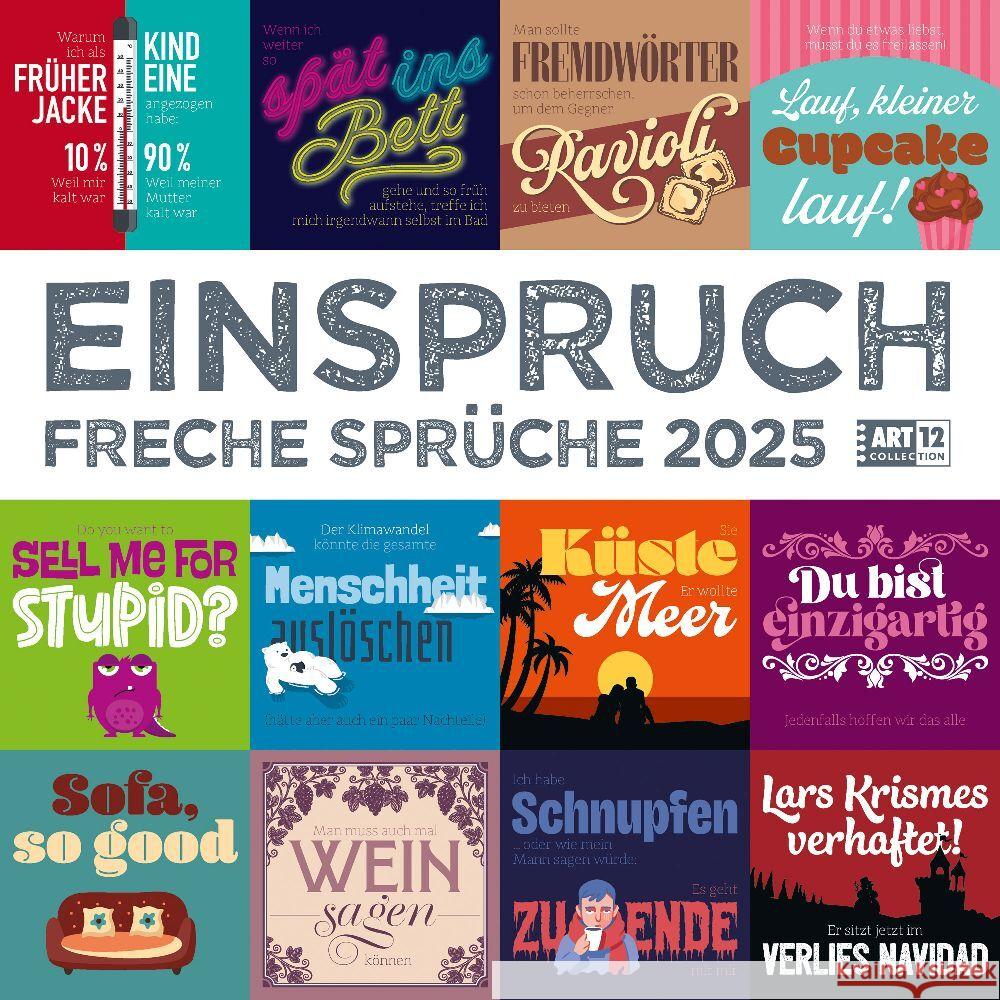 Einspruch Kalender 2025 - 30x30 Ackermann Kunstverlag 9783838445342