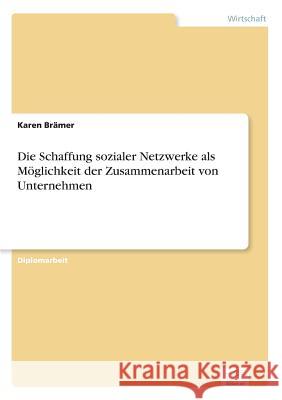 Die Schaffung sozialer Netzwerke als Möglichkeit der Zusammenarbeit von Unternehmen Brämer, Karen 9783838697215