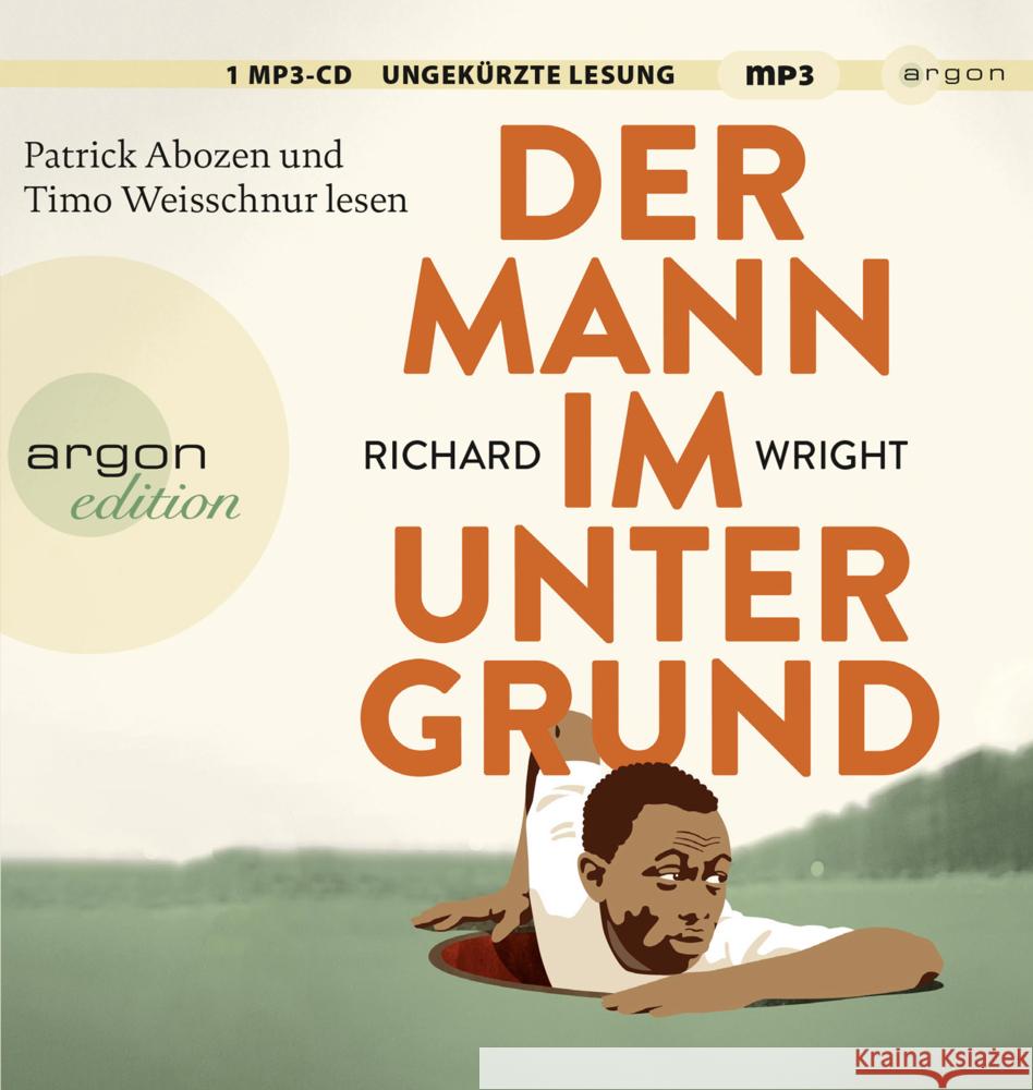 Der Mann im Untergrund, 1 Audio-CD, 1 MP3 Wright, Richard 9783839819807