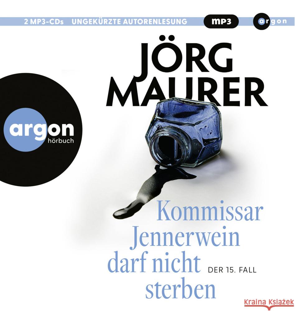 Kommissar Jennerwein darf nicht sterben, 2 Audio-CD, 2 MP3 Maurer, Jörg 9783839820841 Argon Verlag