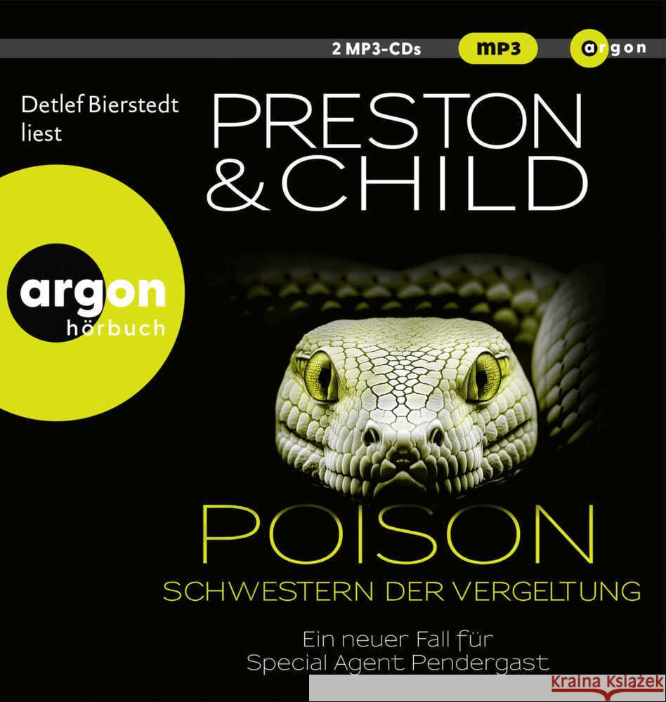 Poison - Schwestern der Vergeltung, 2 Audio-CD, 2 MP3 Preston, Douglas, Child, Lincoln 9783839821435