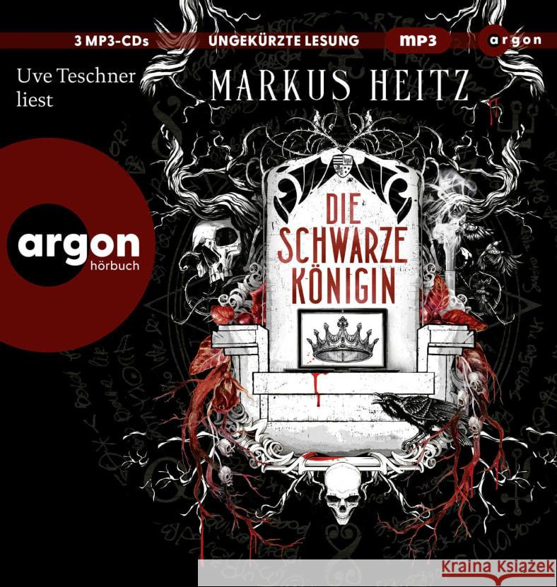 Die Schwarze Königin II, 3 Audio-CD, 3 MP3 Heitz, Markus 9783839821572