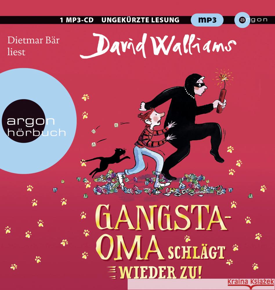 Gangsta-Oma schlägt wieder zu!, 1 Audio-CD, 1 MP3 Walliams, David 9783839842935 Argon Verlag