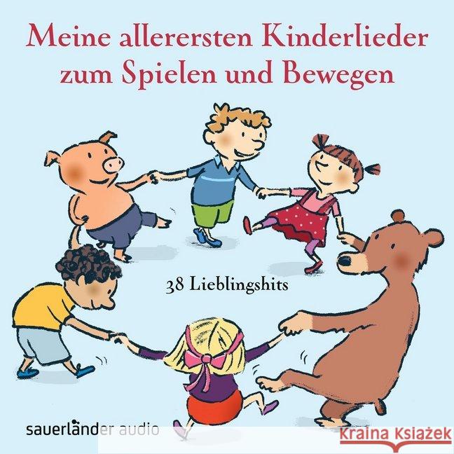 Meine allerersten Kinderlieder zum Spielen und Bewegen, 1 Audio-CD : 38 Lieblingshits Vahle, Fredrik; Neuhaus, Klaus; Kreusch-Jacob, Dorothee 9783839845875