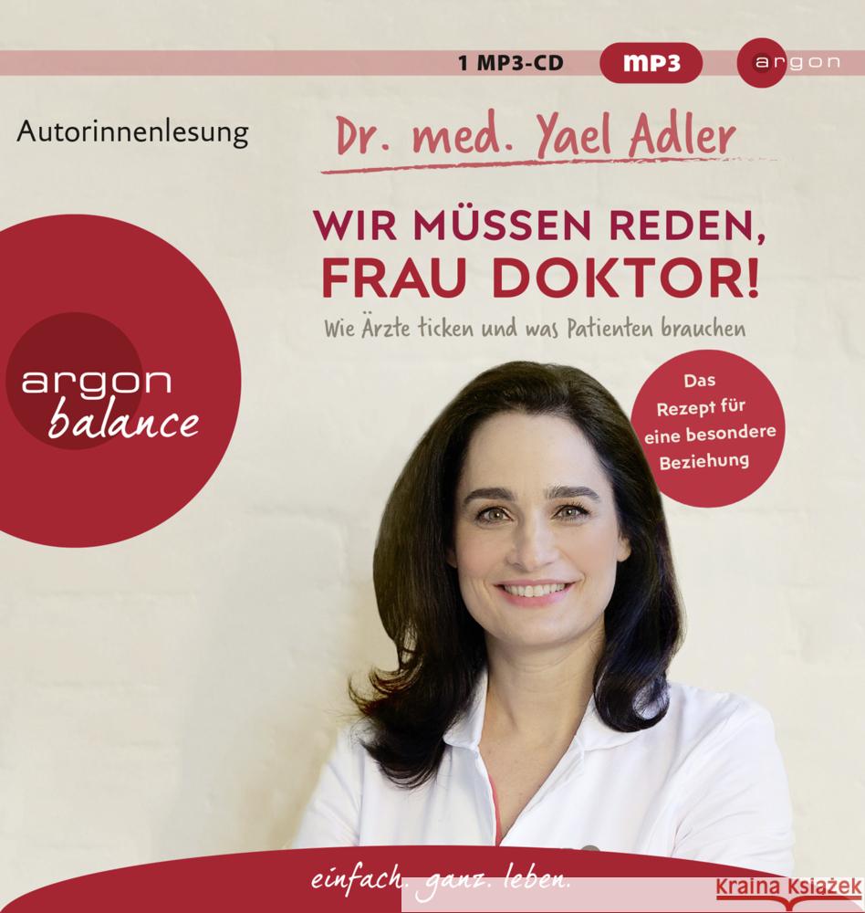 Wir müssen reden, Frau Doktor!, 1 Audio-CD, Adler, Yael 9783839882078