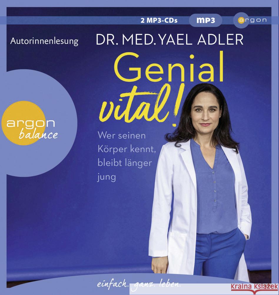Genial vital!, 2 Audio-CD, 2 MP3 Adler, Yael 9783839882528 Argon Verlag