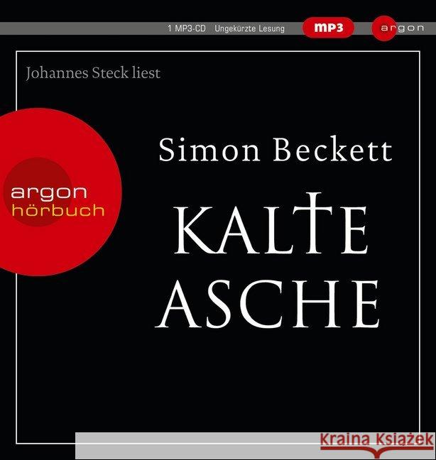 Kalte Asche, 1 MP3-CD : Ungekürzte Ausgabe, Lesung Beckett, Simon 9783839891728 Argon Sauerländer Audio