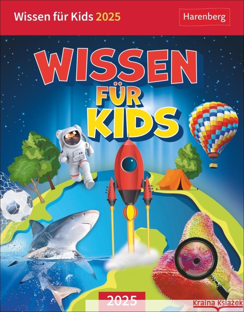 Wissen für Kids Tagesabreißkalender 2025 Schlitt, Christine 9783840033285 Harenberg