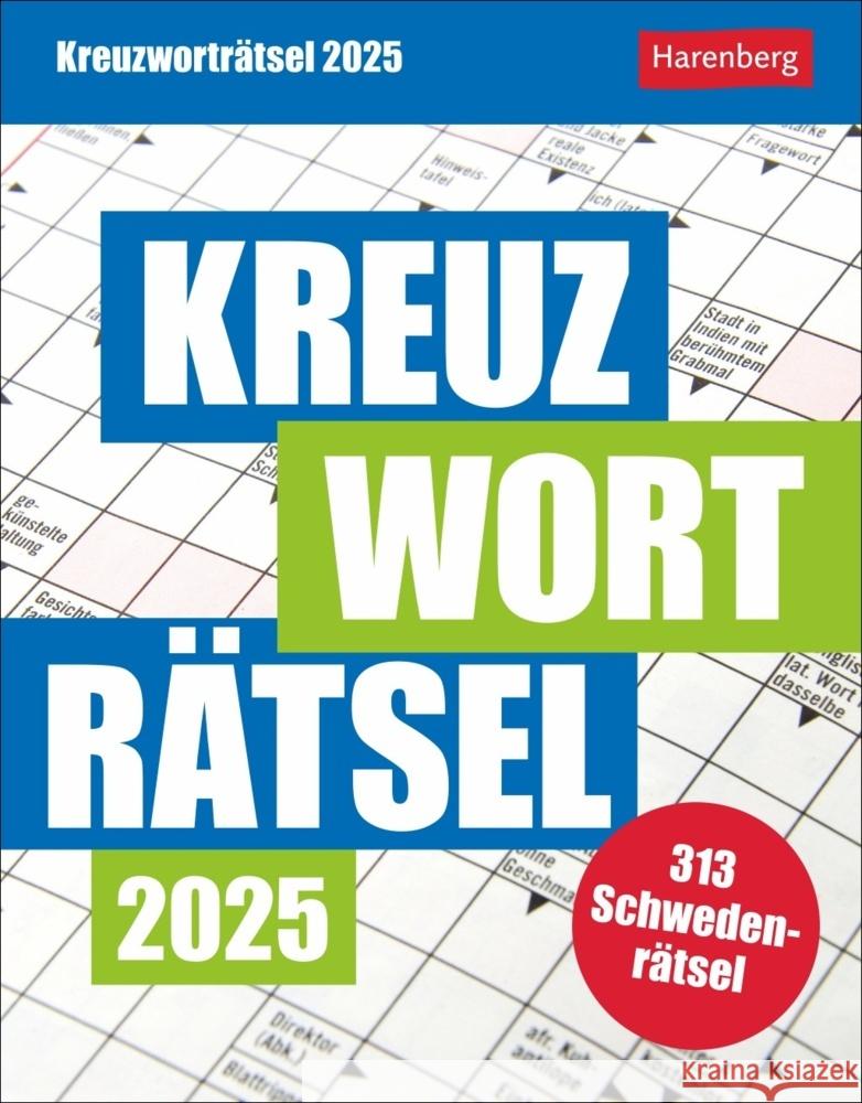 Kreuzworträtsel Tagesabreißkalender 2025 Krüger, Stefan 9783840033575 Harenberg