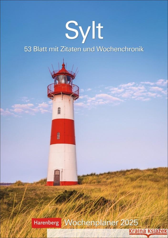 Sylt Wochenplaner 2025 - 53 Blatt mit Zitaten und Wochenchronik Issel, Ulrike 9783840034046 Harenberg