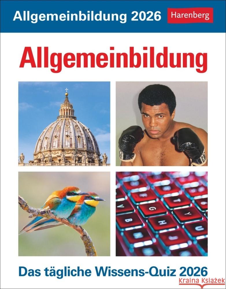 Allgemeinbildung Tagesabreißkalender 2026 - Das tägliche Wissens-Quiz Budde, Berthold 9783840035494